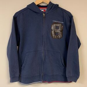TOMMY HILFIGER Hoodie Sweatshirt Women’s Medium Full Zip Jacket Preppy Fall Warm
